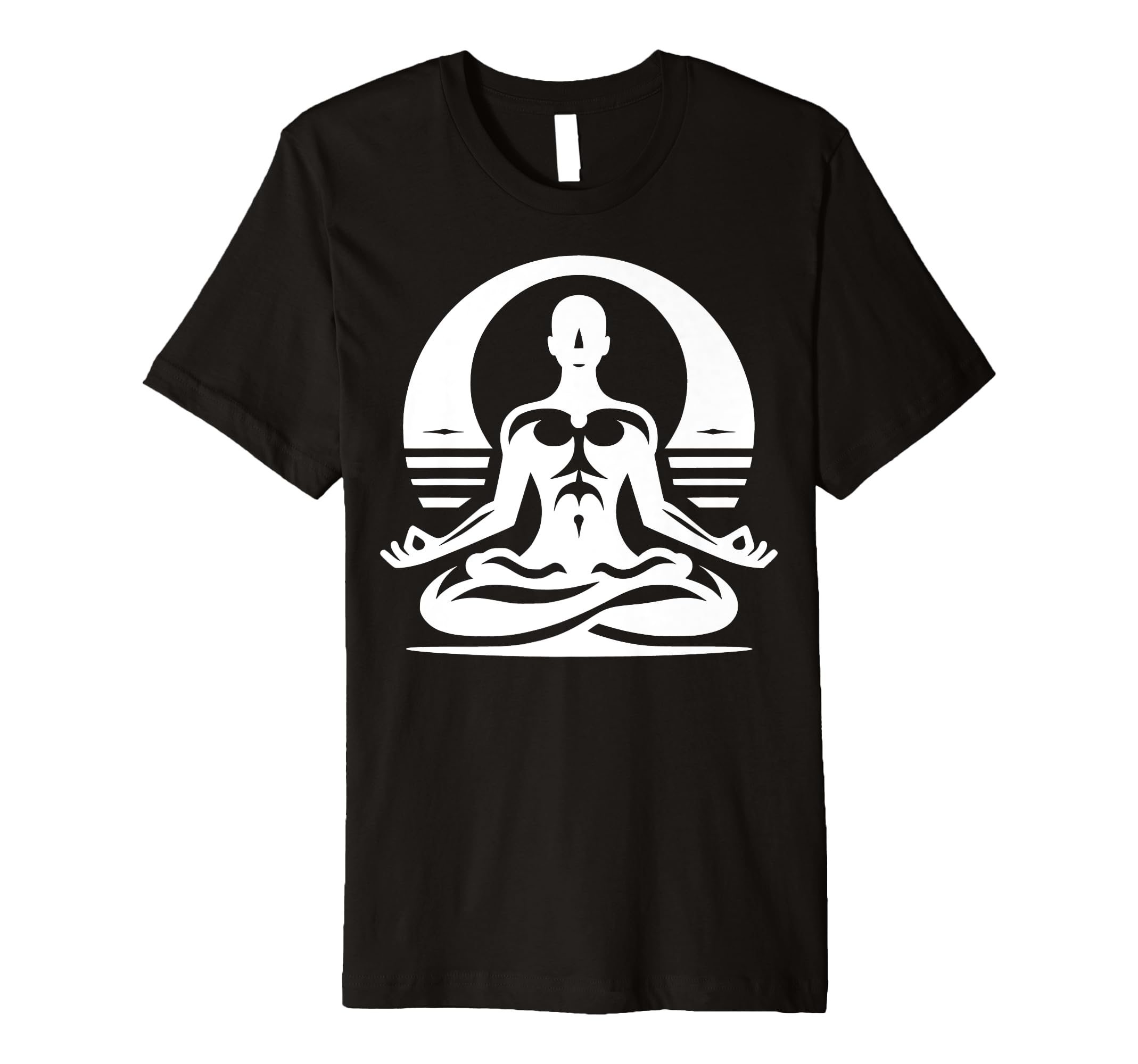 Meditating Figure Zen Meditation T-Shirt - Novelty Apparel Men Women - T-Shirt, Sweatshirt, Hoodie