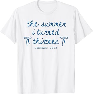 Summer I Turned 13 Vintage 2013 Cute Bow 13th Birthday Girl T-Shirt Unisex T-shirt, Sweatshirt, Hoodie, Long Sleeve Tee - T-Shirt, Sweatshirt, Hoodie
