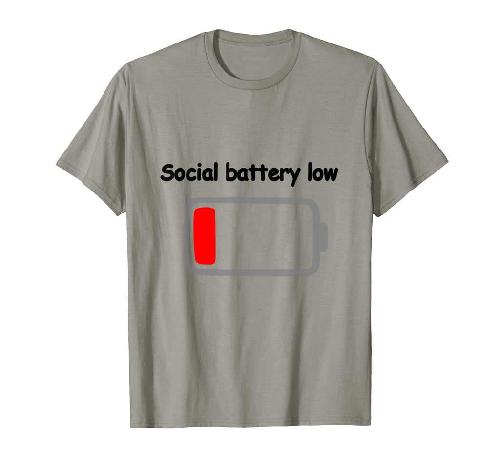 Social Battery Low T-Shirt - Streetwear Style for Adults - T-Shirt, Sweatshirt, Hoodie
