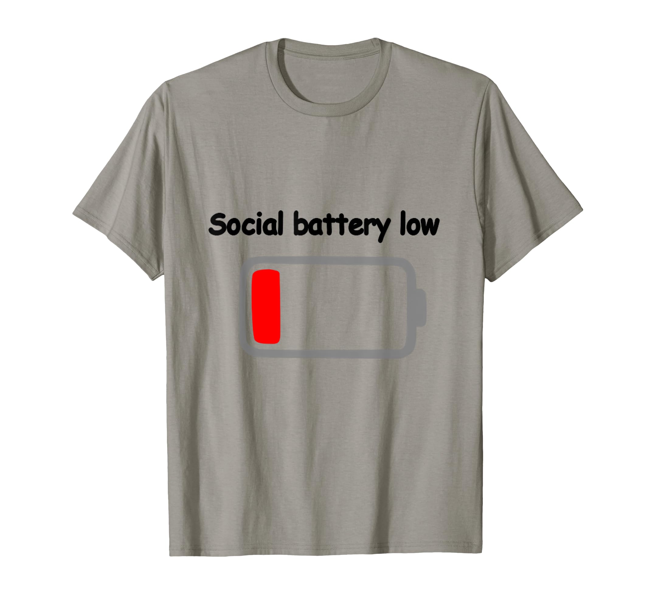 Social Battery Low T-Shirt - Streetwear Style for Adults - T-Shirt, Sweatshirt, Hoodie