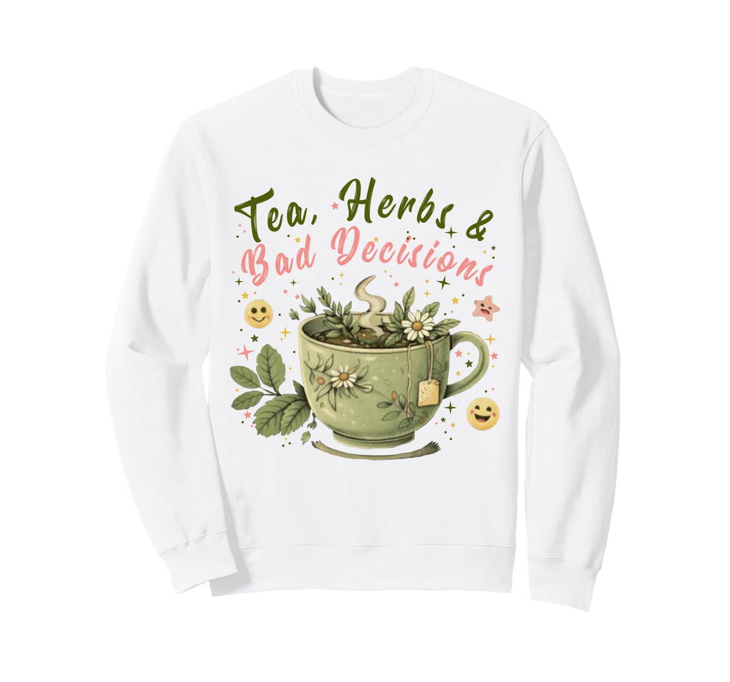 Funny Wellness Vibes Aesthetic Tea Sweatshirt - Trendy Graphic for Adults - T-Shirt, Sweatshirt, Hoodie