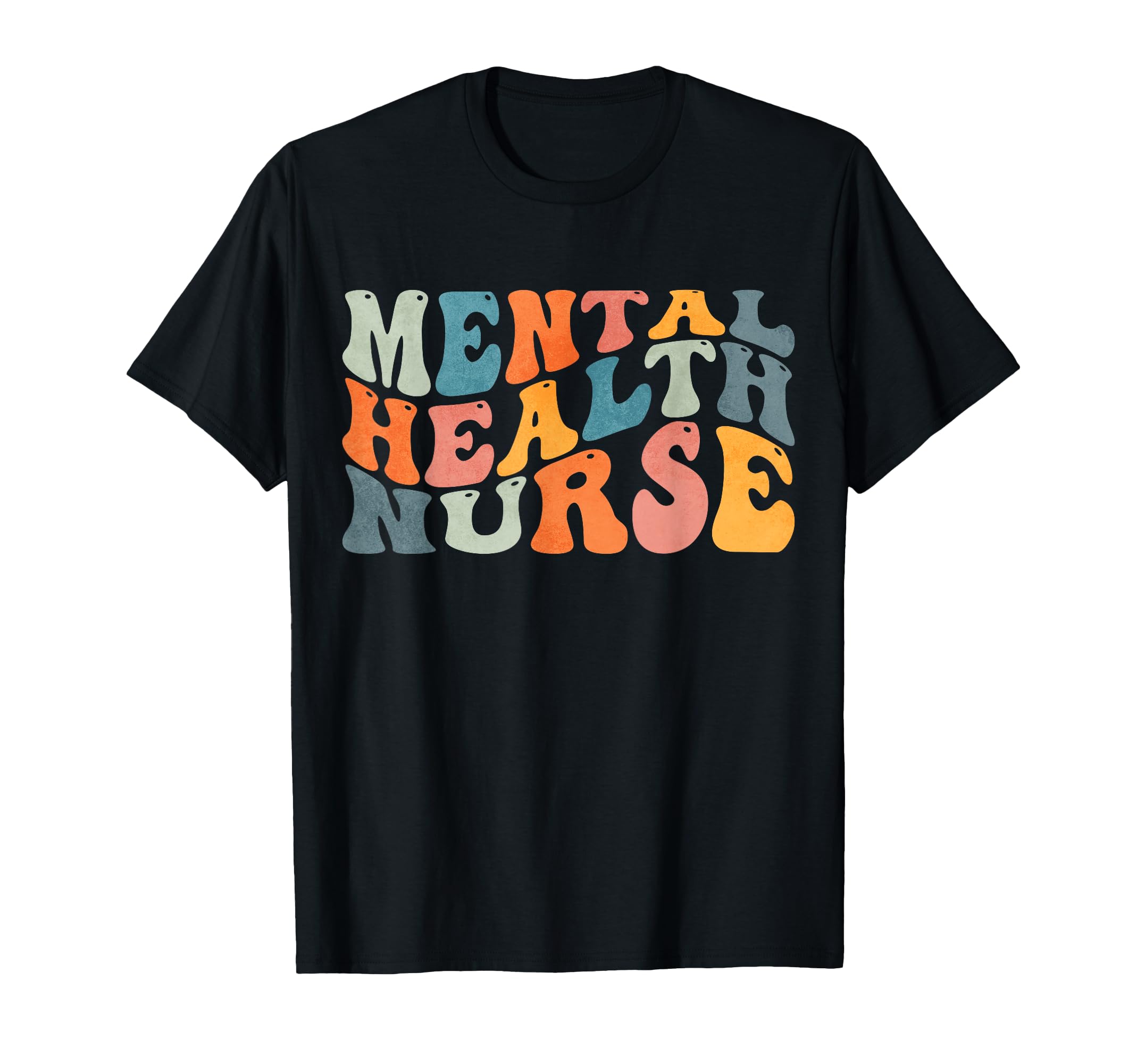 Groovy Mental Health Nurse T-Shirt - Aesthetic Graphic Men Women - T-Shirt, Sweatshirt, Hoodie