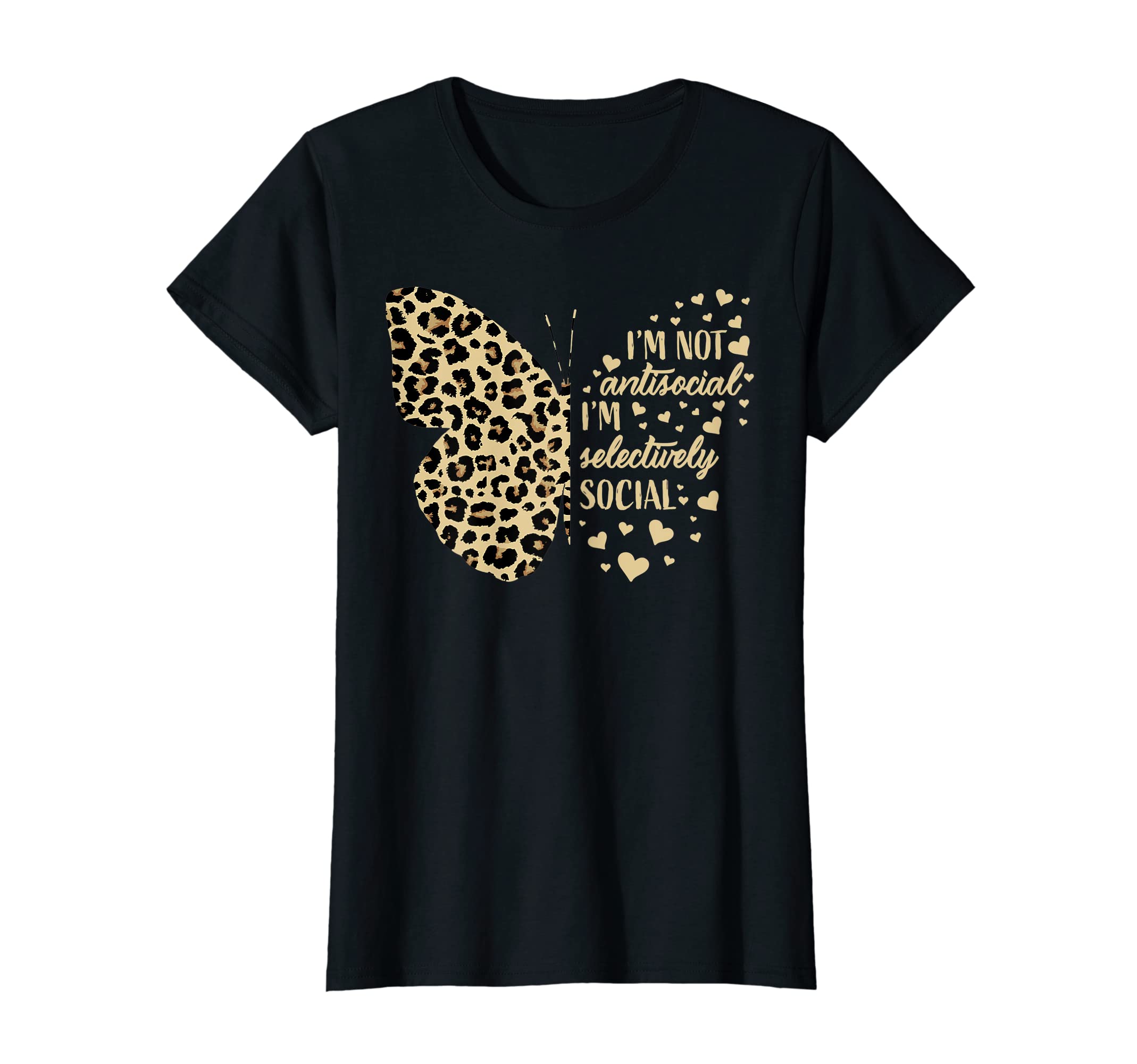 Womens Antisocial Butterfly Funny T-Shirt - Aesthetic Graphic Men Women - T-Shirt, Sweatshirt, Hoodie