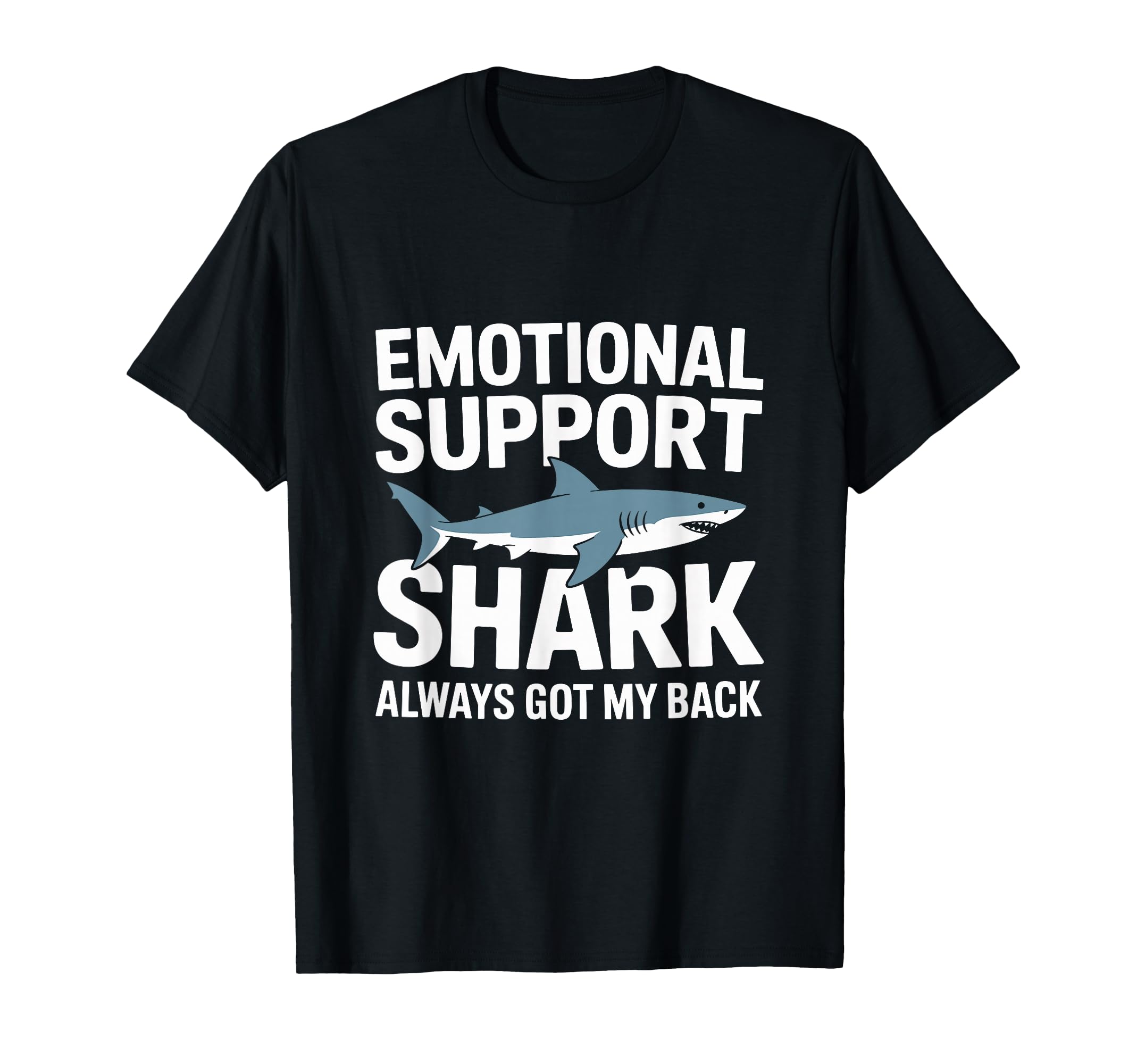 Emotional Support Shark Do Not Pet Sweatshirt - Minimalist Print Men Women - T-Shirt, Sweatshirt, Hoodie
