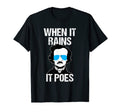 Funny Edgar Allan Poe When It Rains Gothic T-Shirt - Unique Graphic Unisex - T-Shirt, Sweatshirt, Hoodie