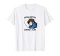 Social Battery Always Low Anime T-Shirt - Fun Novelty Design Unisex - T-Shirt, Sweatshirt, Hoodie