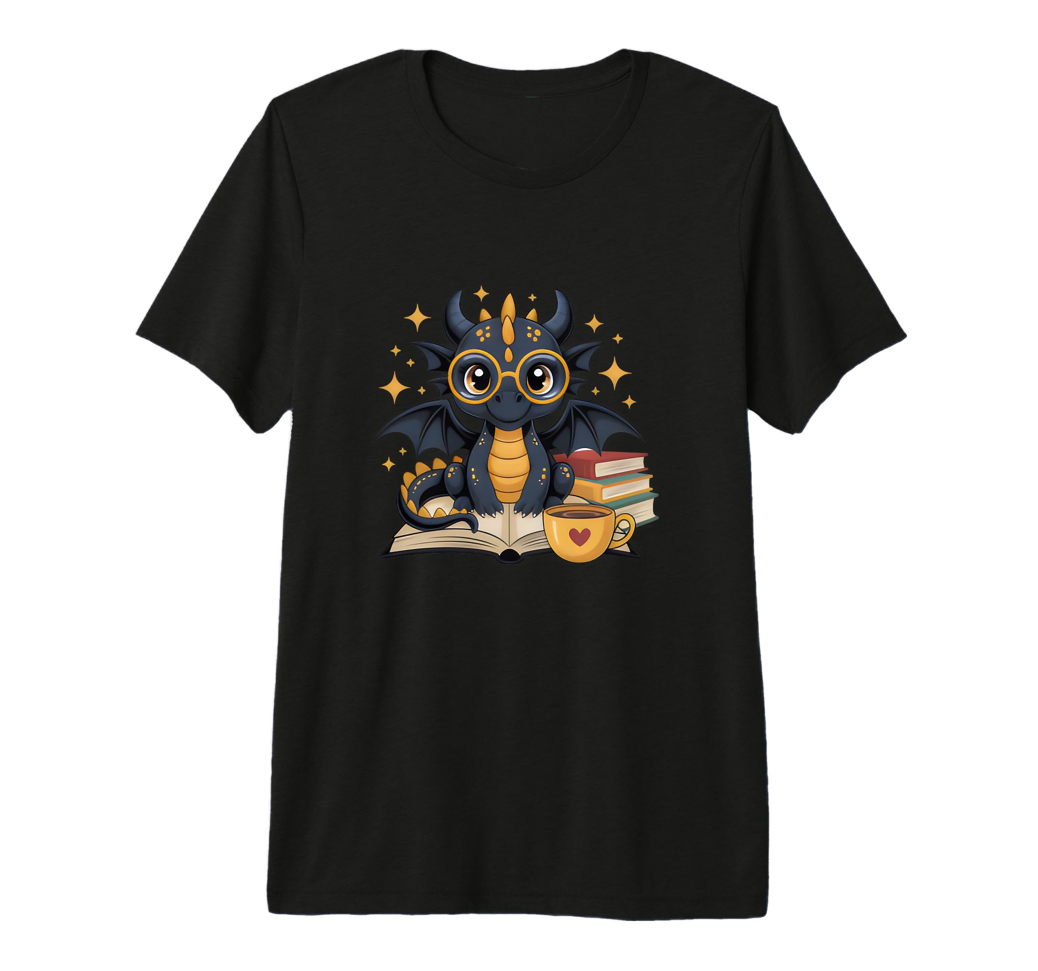 Fantasy Dragon Reading Cozy Bookworm Book T-Shirt - Novelty Apparel Unisex - T-Shirt, Sweatshirt, Hoodie