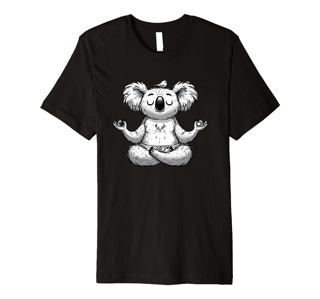 Meditation Koala Yoga Pose Relaxing Animal T-Shirt - Unique Graphic Unisex - T-Shirt, Sweatshirt, Hoodie