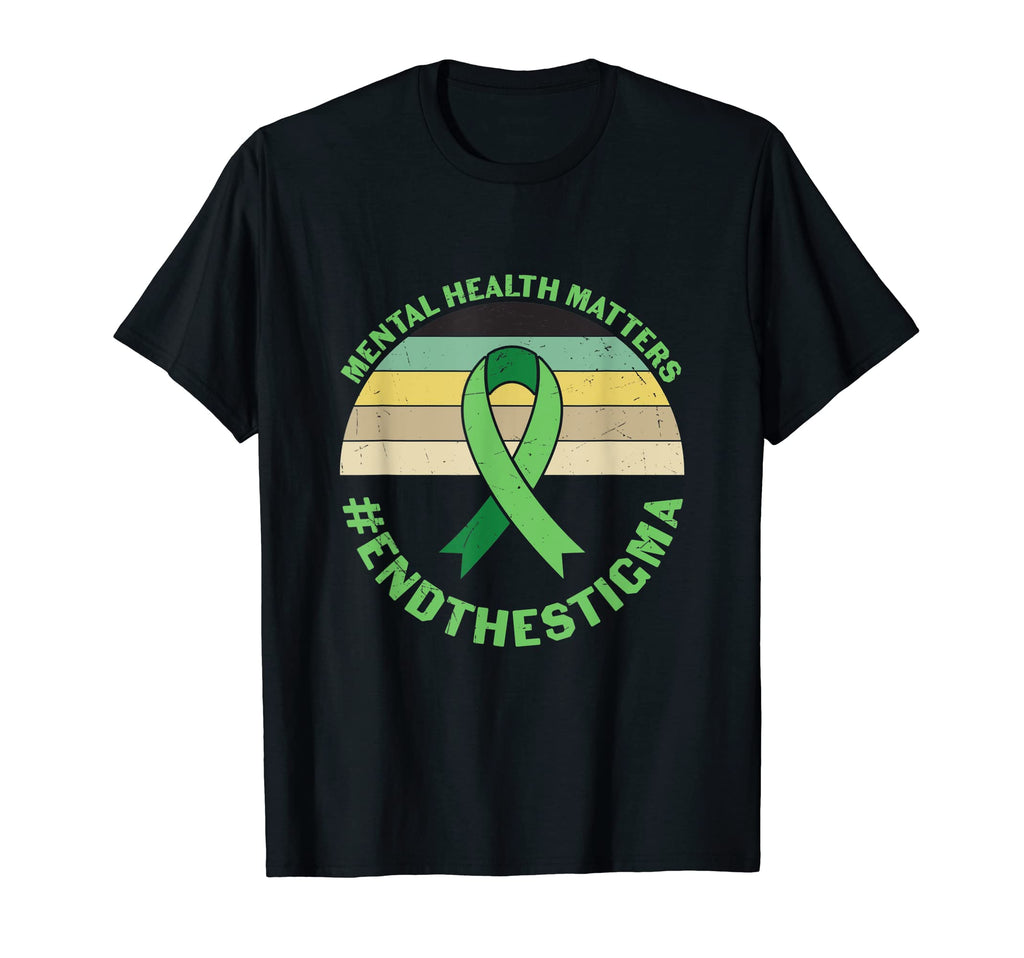 Mental Health Awareness End Stigma T-Shirt - Custom Art Print Unisex - T-Shirt, Sweatshirt, Hoodie