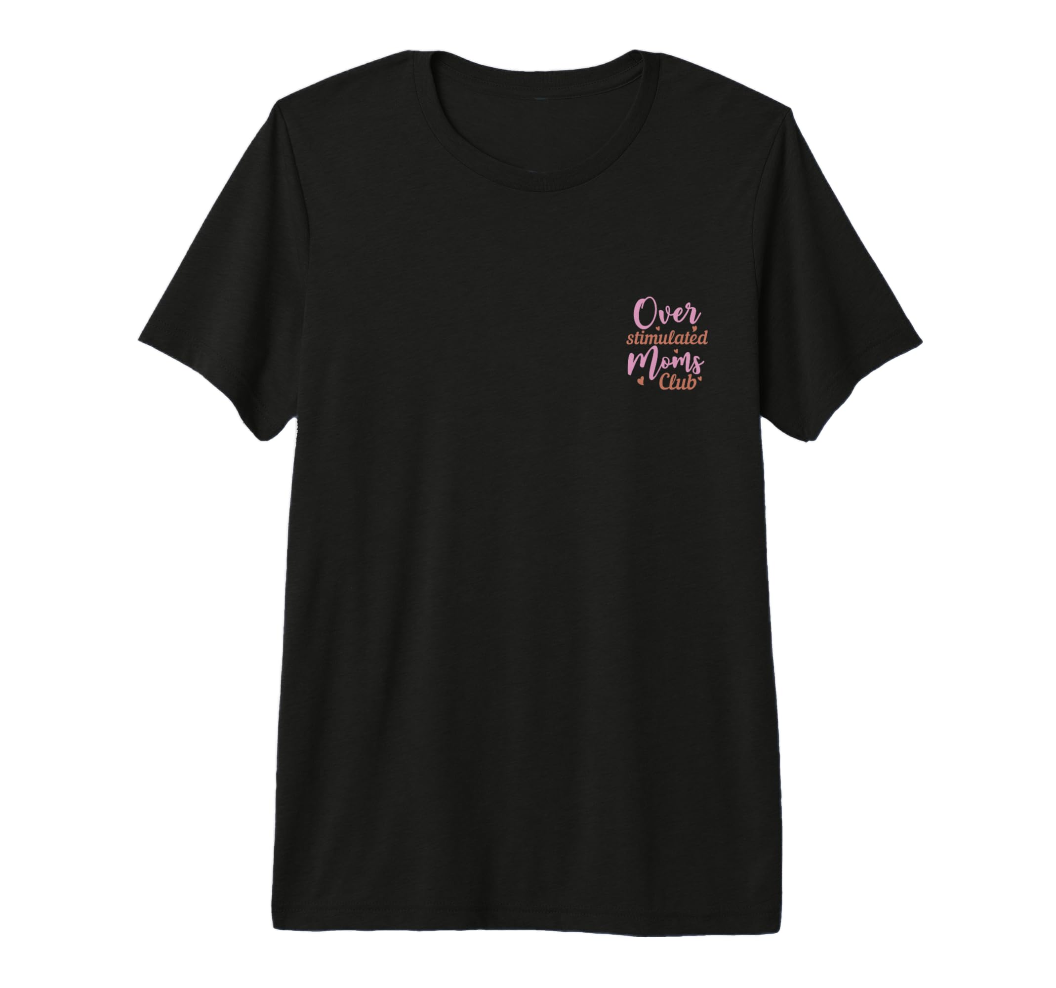 Overstimulated Moms Club Groovy Mama T-Shirt - Minimalist Print for Adults - T-Shirt, Sweatshirt, Hoodie