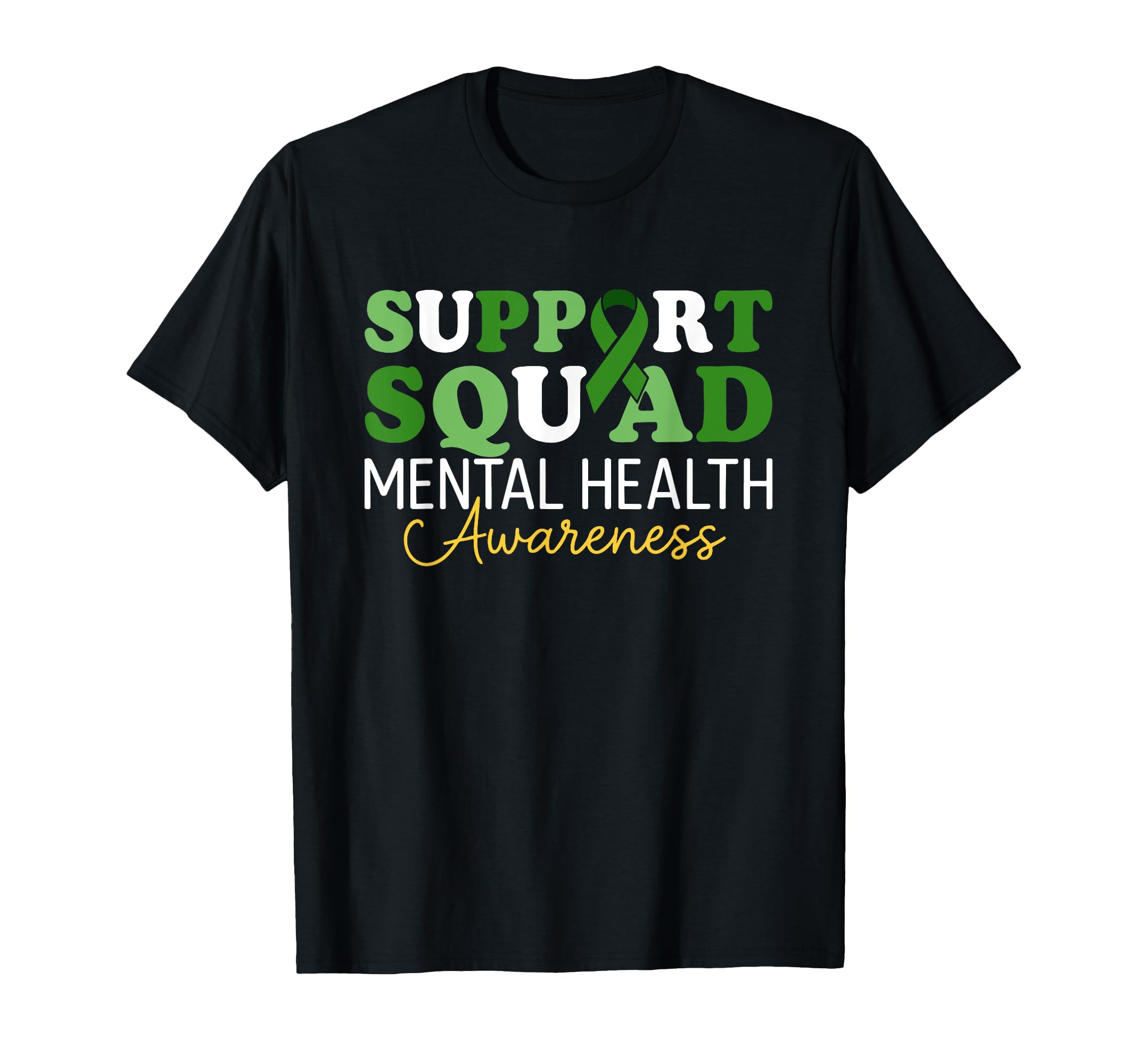 Mental Health Support Squad Awareness Hoodie - Graphic Print Men Women - T-Shirt, Sweatshirt, Hoodie