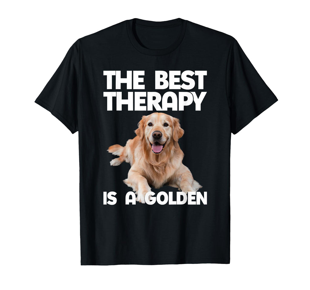 Best Therapy Is Golden Retriever Dog T-Shirt - Streetwear Style for Adults - T-Shirt, Sweatshirt, Hoodie