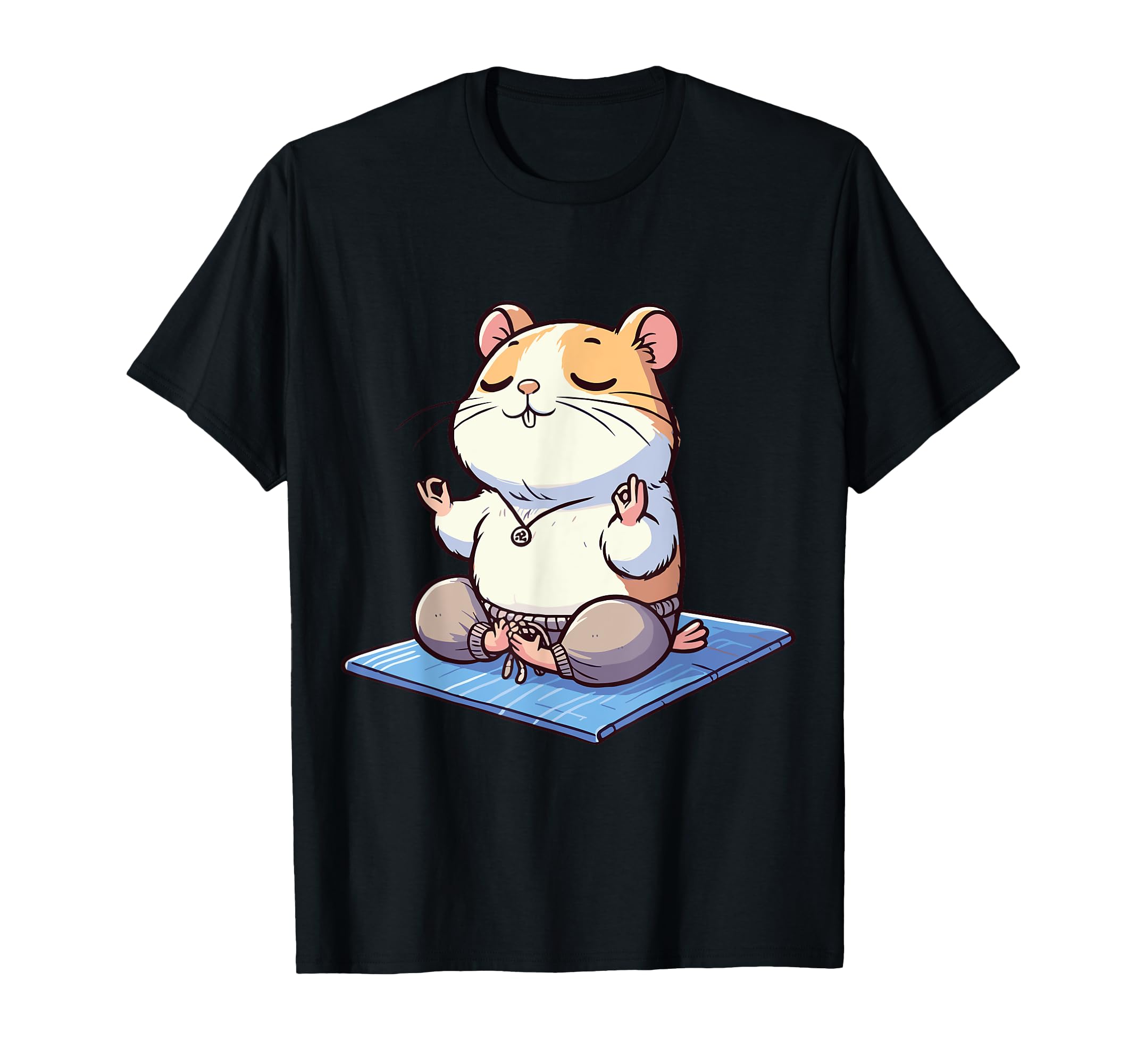 Meditation Hamster Yoga Pose Relaxing T-Shirt - Streetwear Style Unisex - T-Shirt, Sweatshirt, Hoodie
