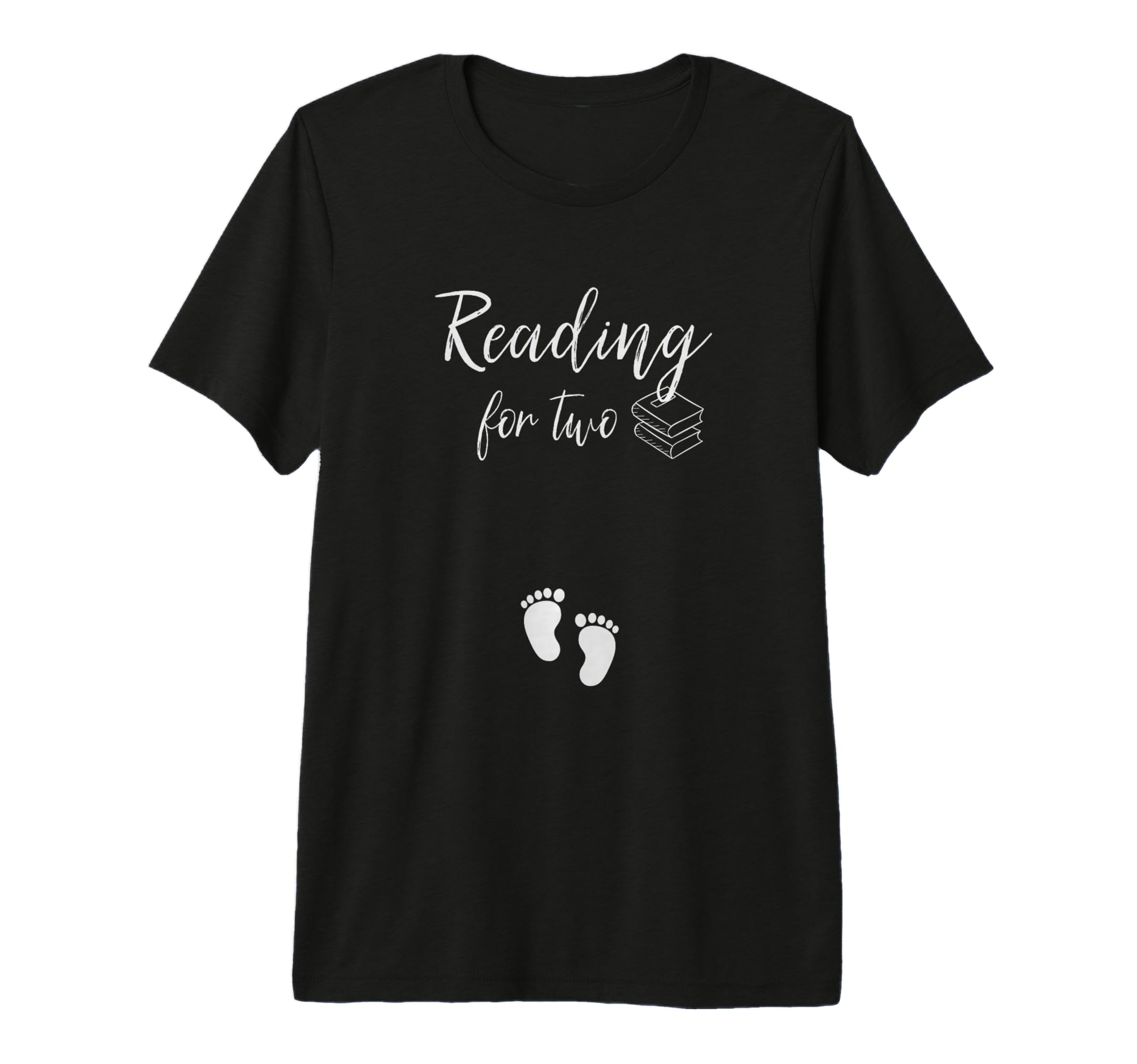 Bookish Reading Two Pregnant Mom T-Shirt - Custom Art Print Men Women - T-Shirt, Sweatshirt, Hoodie