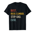 Funny Dad Best Rock Climber Step Dad T-Shirt - Novelty Apparel Men Women - T-Shirt, Sweatshirt, Hoodie