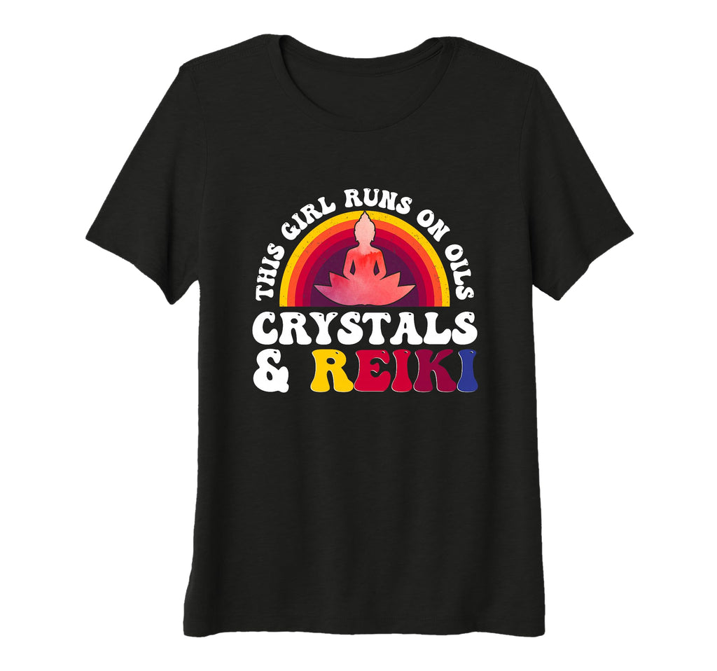 Womens This Runs Oils Crystals And T-Shirt - Trendy Graphic for Adults - T-Shirt, Sweatshirt, Hoodie