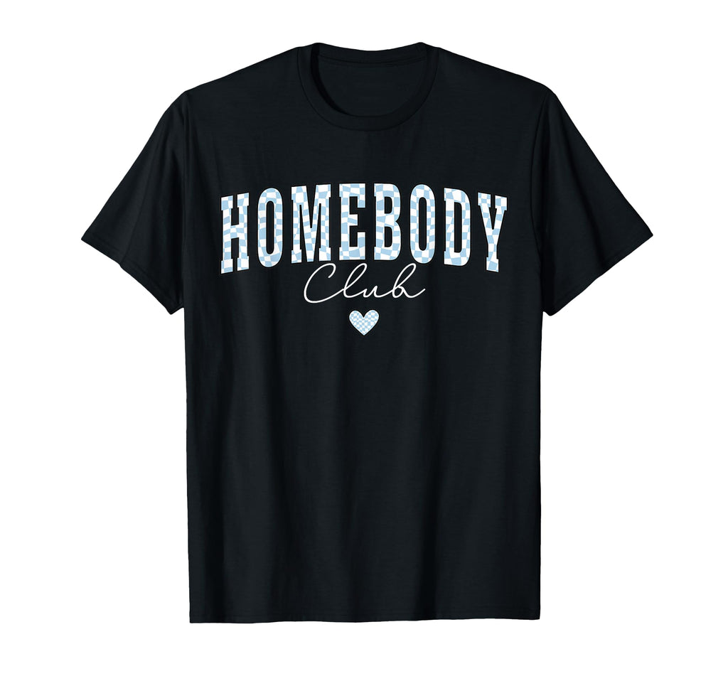 Homebody Club Checkerboard Introvert Self T-Shirt - Unique Graphic Unisex - T-Shirt, Sweatshirt, Hoodie