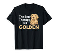 Best Therapy Is Golden Retriever Dog T-Shirt - Graphic Print Men Women - T-Shirt, Sweatshirt, Hoodie