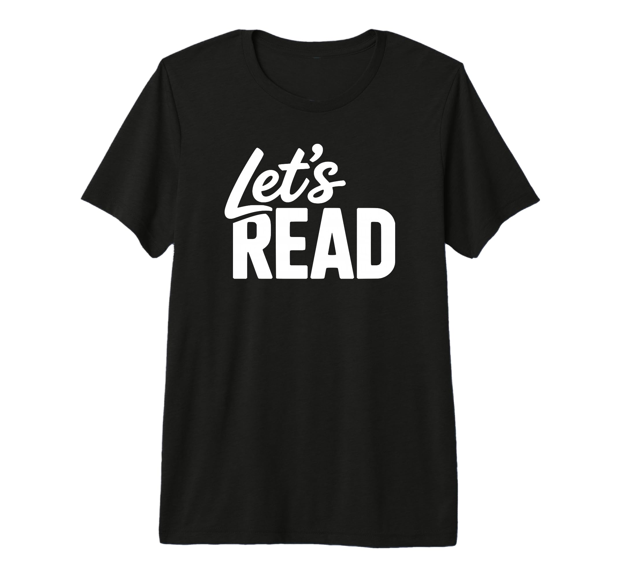 Lets Read Book Nerd Reading Tri Blend T-Shirt - Novelty Apparel for Adults - T-Shirt, Sweatshirt, Hoodie