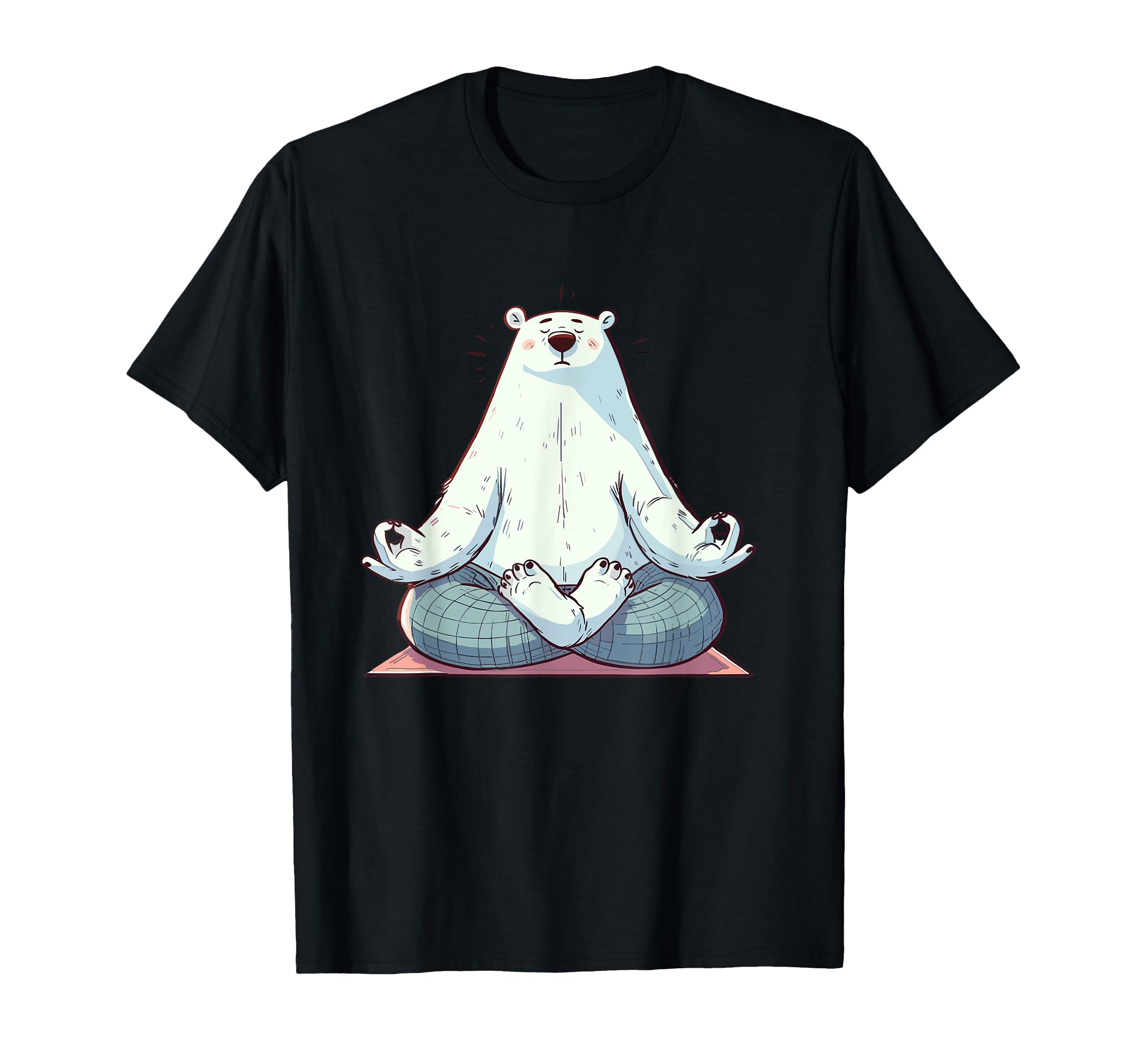 Meditation Polar Bear Yoga Pose T-Shirt - Trendy Graphic for Adults - T-Shirt, Sweatshirt, Hoodie