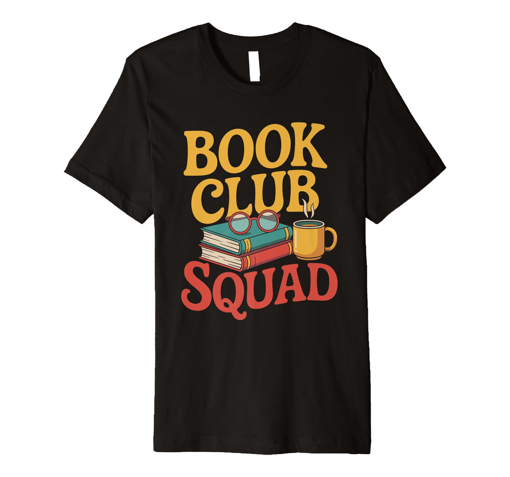 Funny Book Club Squad T-Shirt - Minimalist Print Men Women - T-Shirt, Sweatshirt, Hoodie