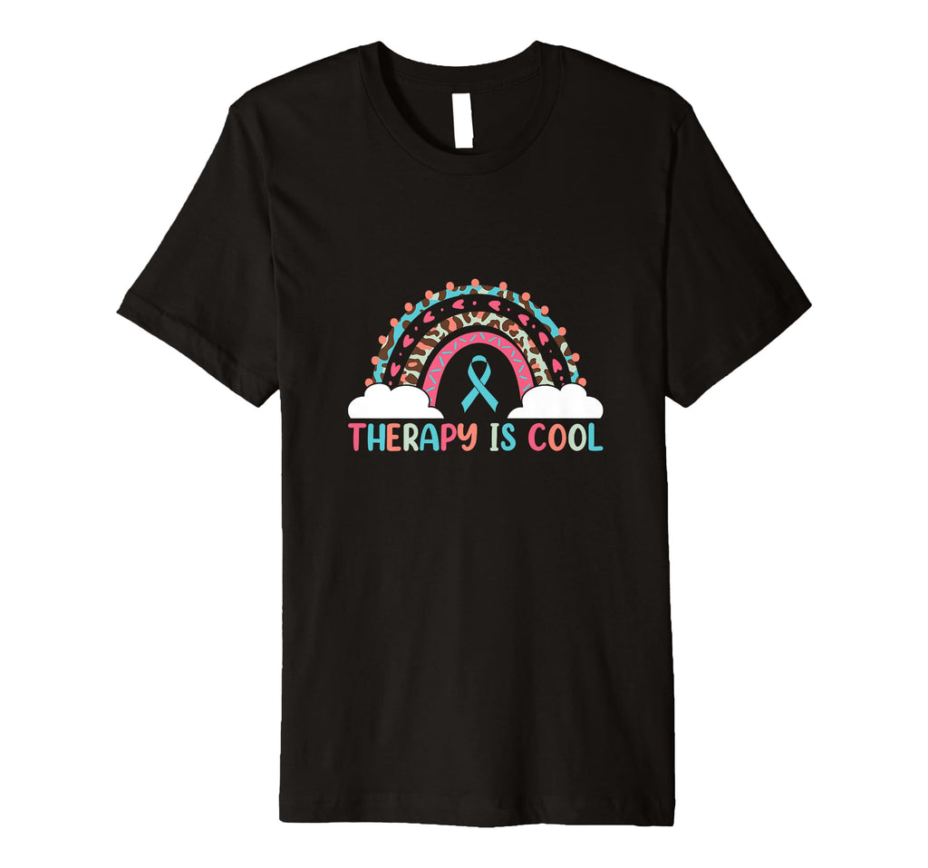 Therapy Is Believe Yourself Positive T-Shirt - Casual Everyday Wear Unisex - T-Shirt, Sweatshirt, Hoodie