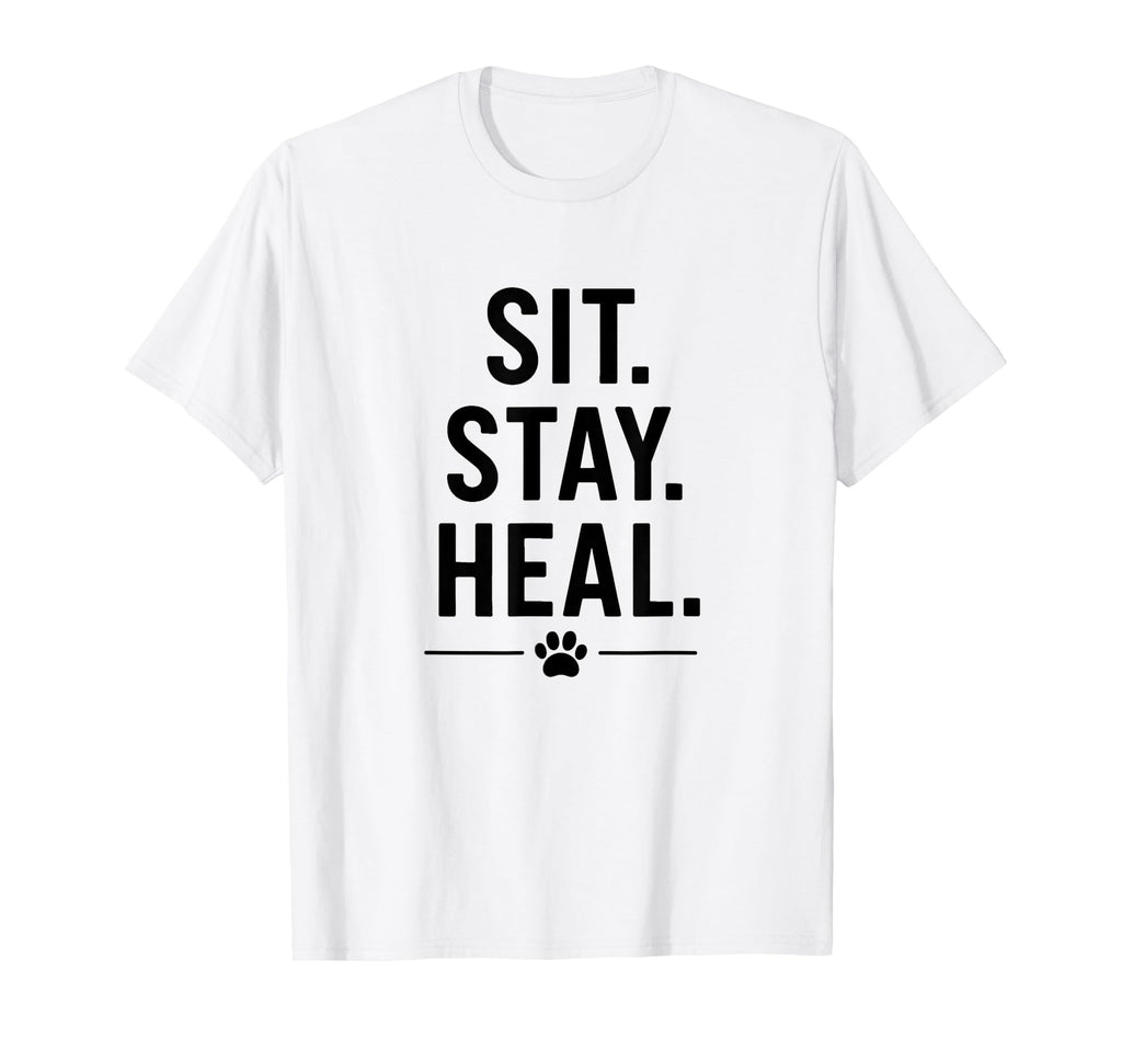 Sit Stay Heal Therapy Dog Comfort T-Shirt - Trendy Graphic for Adults - T-Shirt, Sweatshirt, Hoodie