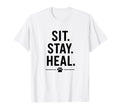 Sit Stay Heal Therapy Dog Comfort T-Shirt - Trendy Graphic for Adults - T-Shirt, Sweatshirt, Hoodie