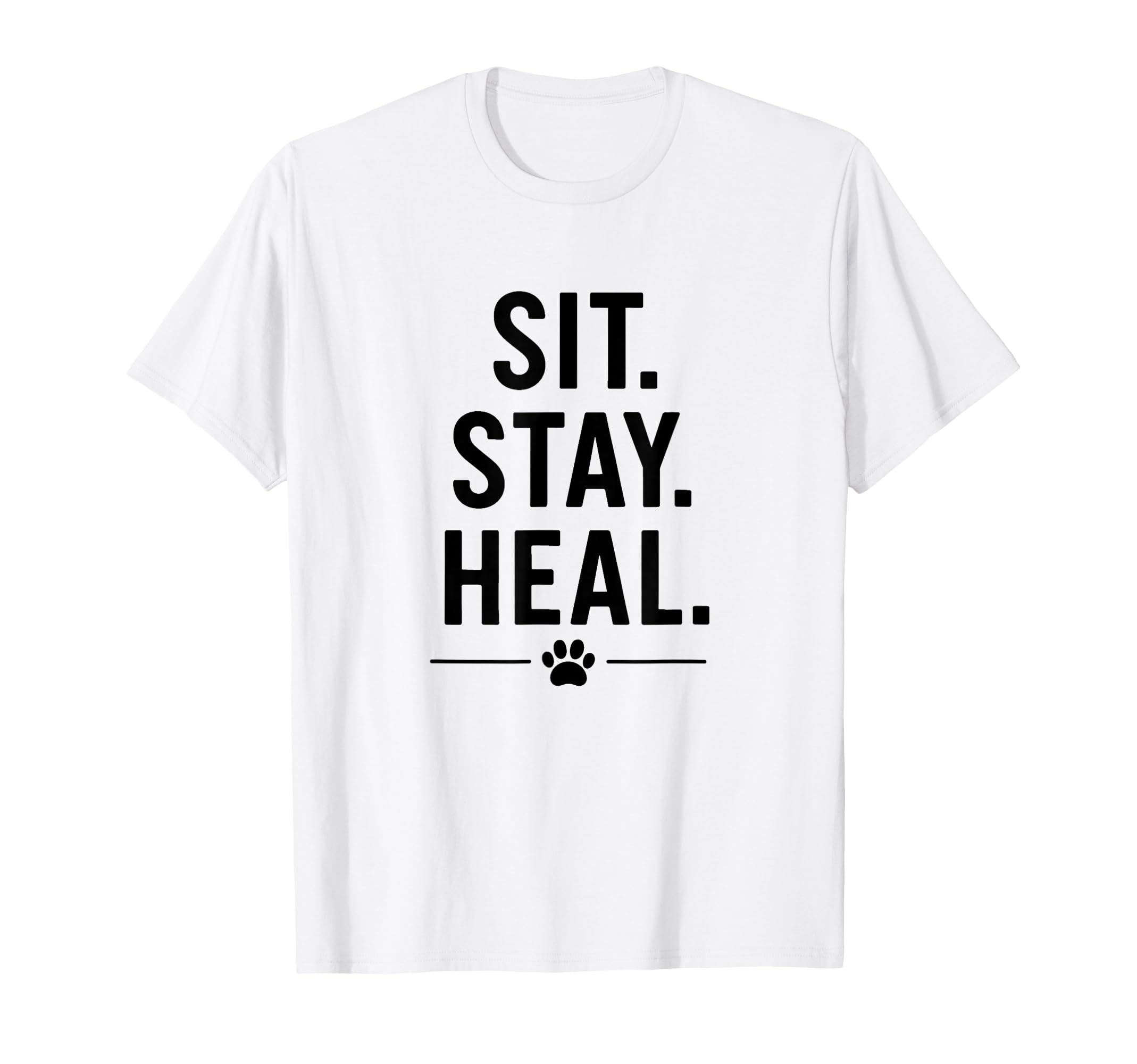 Sit Stay Heal Therapy Dog Comfort T-Shirt - Trendy Graphic for Adults - T-Shirt, Sweatshirt, Hoodie
