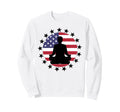 Patriotic Yoga Pose American Flag Sweatshirt - Streetwear Style for Adults - T-Shirt, Sweatshirt, Hoodie