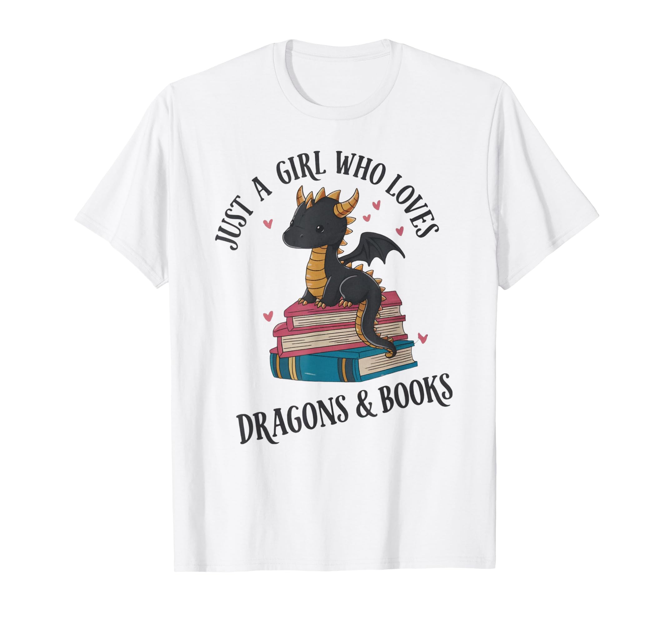 Fantasy Dragon Bookworm Reading Books T-Shirt - Unique Graphic for Adults - T-Shirt, Sweatshirt, Hoodie