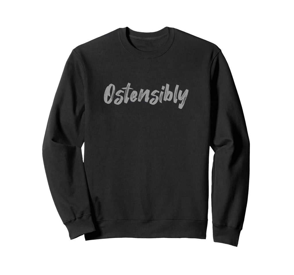 Ostensibly Dictionary Nerd Reading Sweatshirt - Minimalist Print Unisex - T-Shirt, Sweatshirt, Hoodie