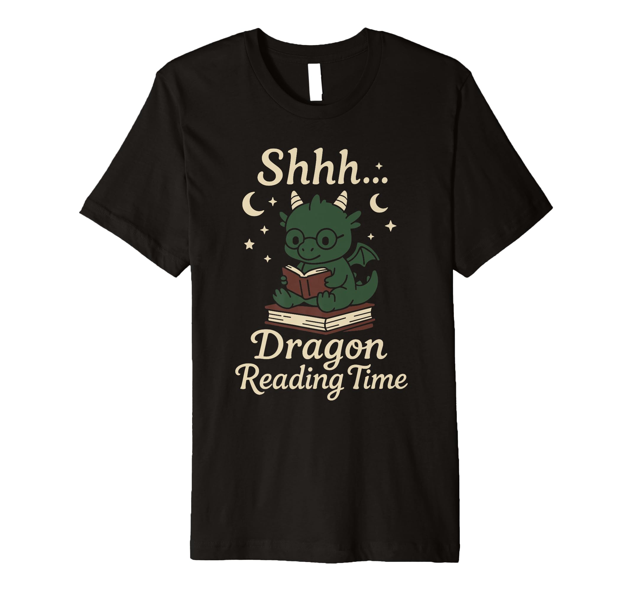 Book Dragon Fantasy Reader Cozy T-Shirt - Custom Art Print Men Women - T-Shirt, Sweatshirt, Hoodie