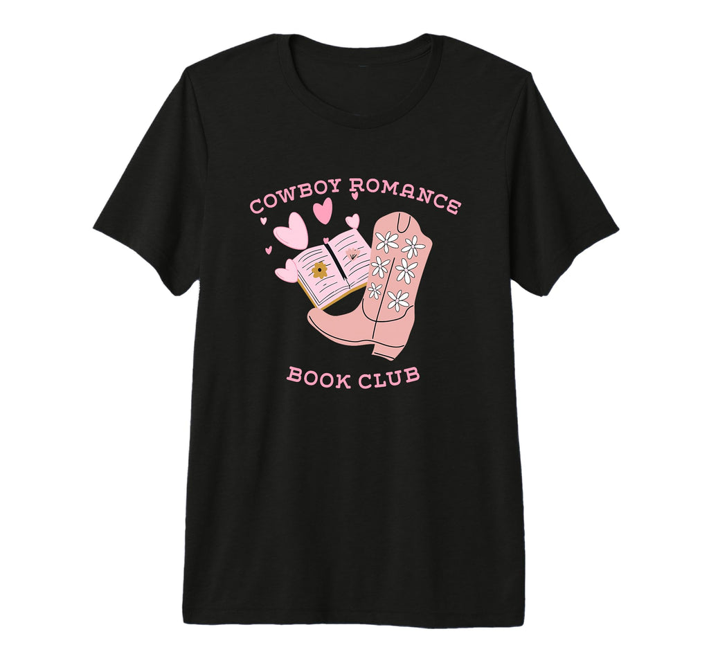 Cowboy Romance Book Club Cowboy Book T-Shirt - Minimalist Print Men Women - T-Shirt, Sweatshirt, Hoodie