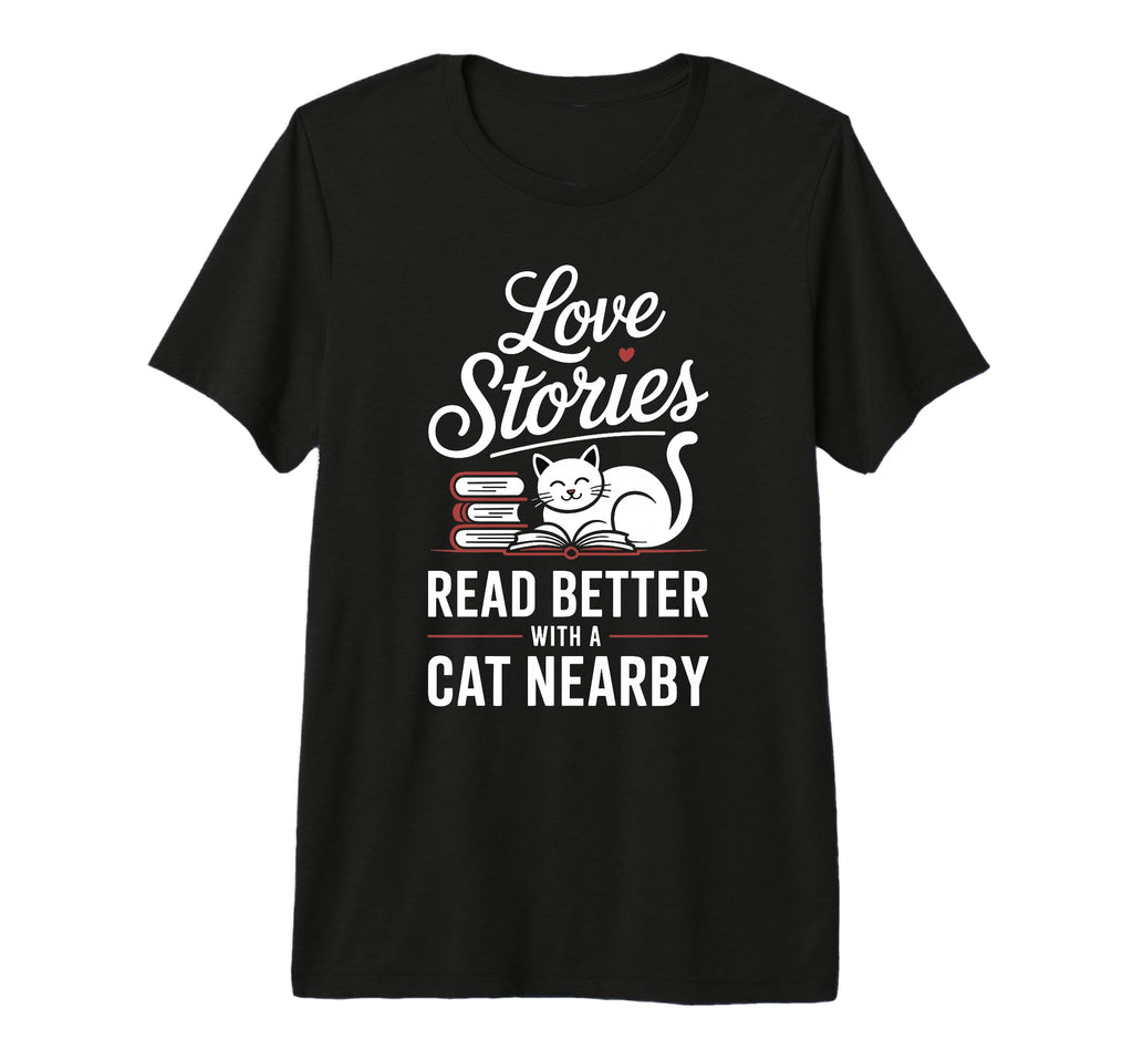 Dark Romance Books And Cats T-Shirt - Fun Novelty Design Men Women - T-Shirt, Sweatshirt, Hoodie