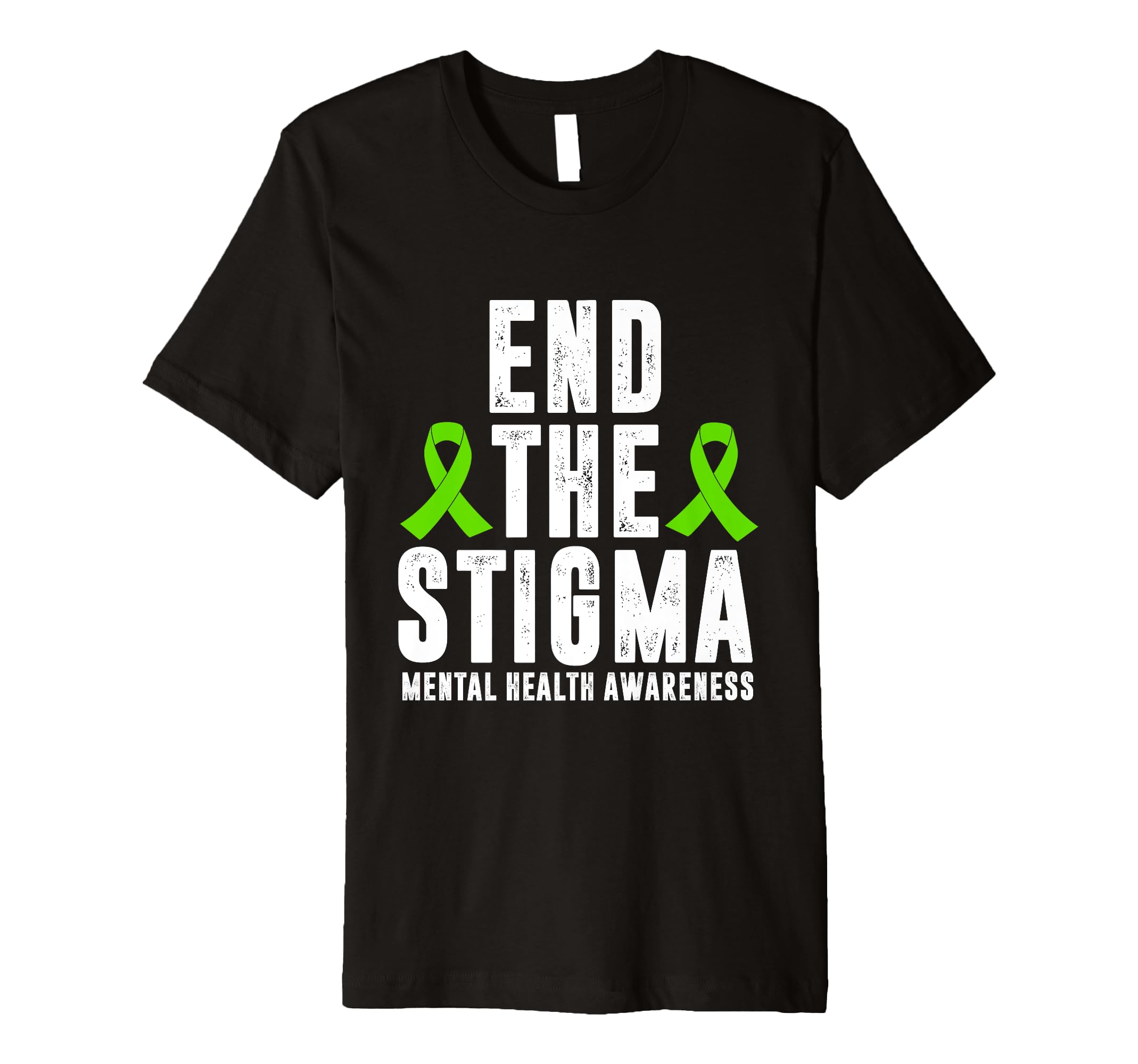 Mental Health Awareness End Stigma T-Shirt - Custom Art Print Men Women - T-Shirt, Sweatshirt, Hoodie