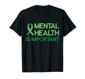 Mental Health Green Ribbon Anxiety T-Shirt - Novelty Apparel Men Women - T-Shirt, Sweatshirt, Hoodie