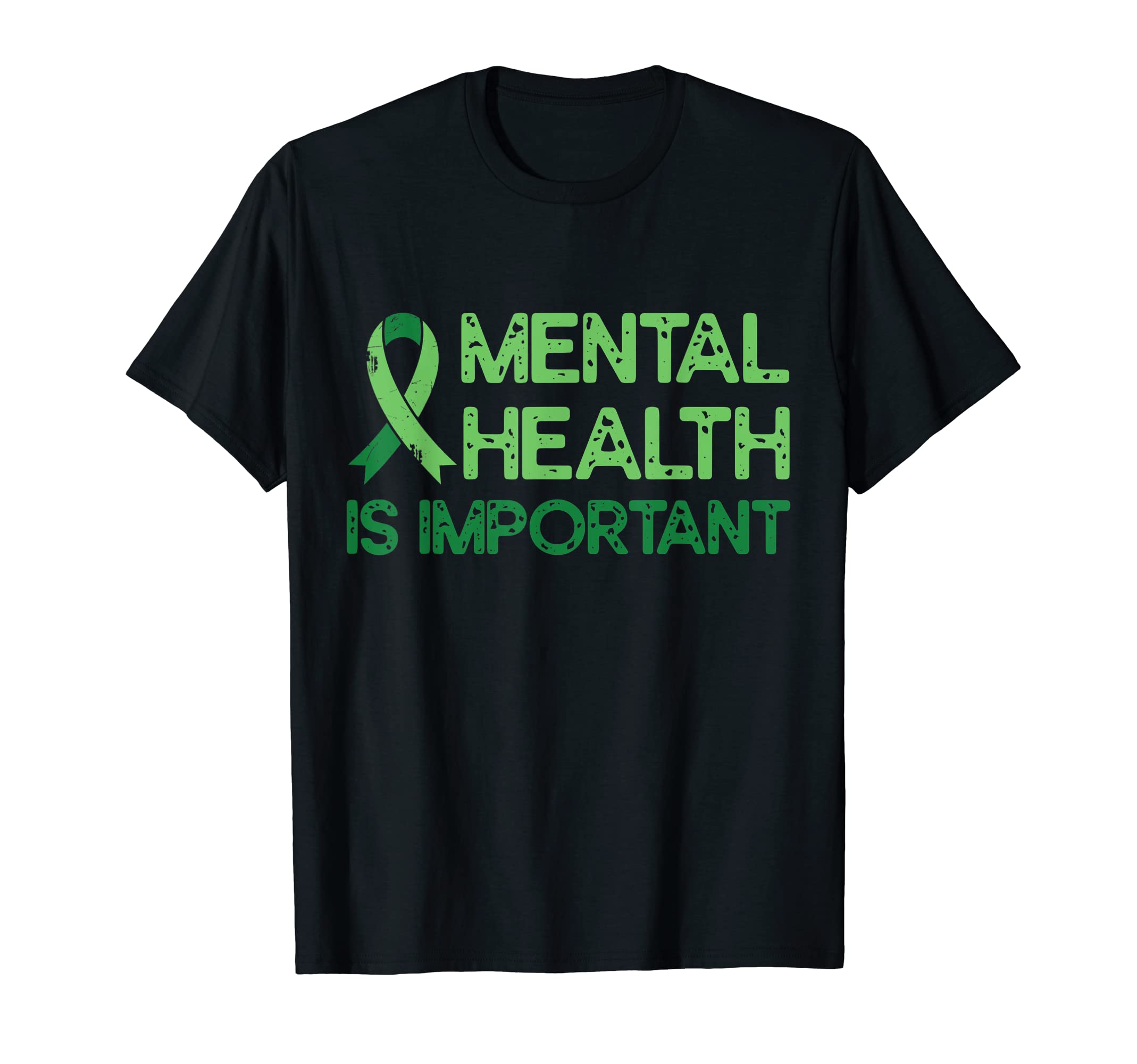 Mental Health Green Ribbon Anxiety T-Shirt - Novelty Apparel Men Women - T-Shirt, Sweatshirt, Hoodie