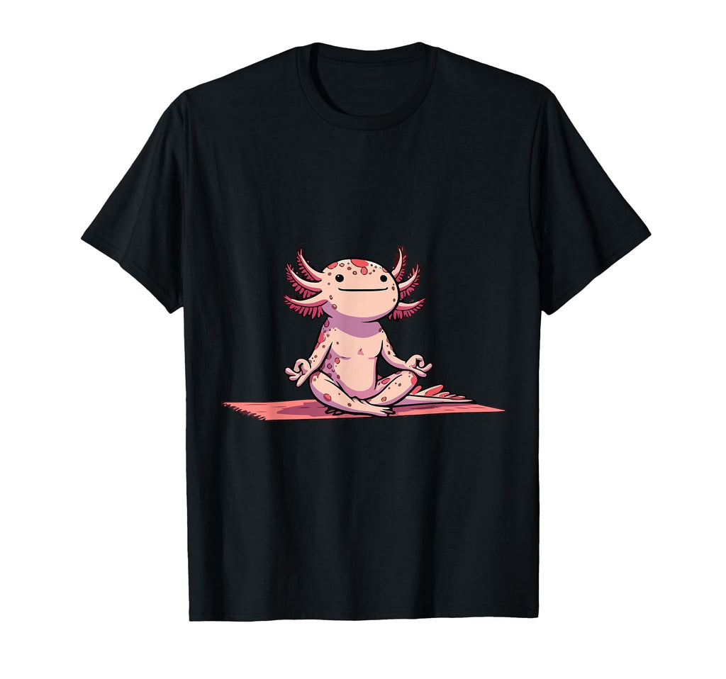 Meditation Axolotl Yoga Pose Relaxing T-Shirt - Aesthetic Graphic Unisex - T-Shirt, Sweatshirt, Hoodie