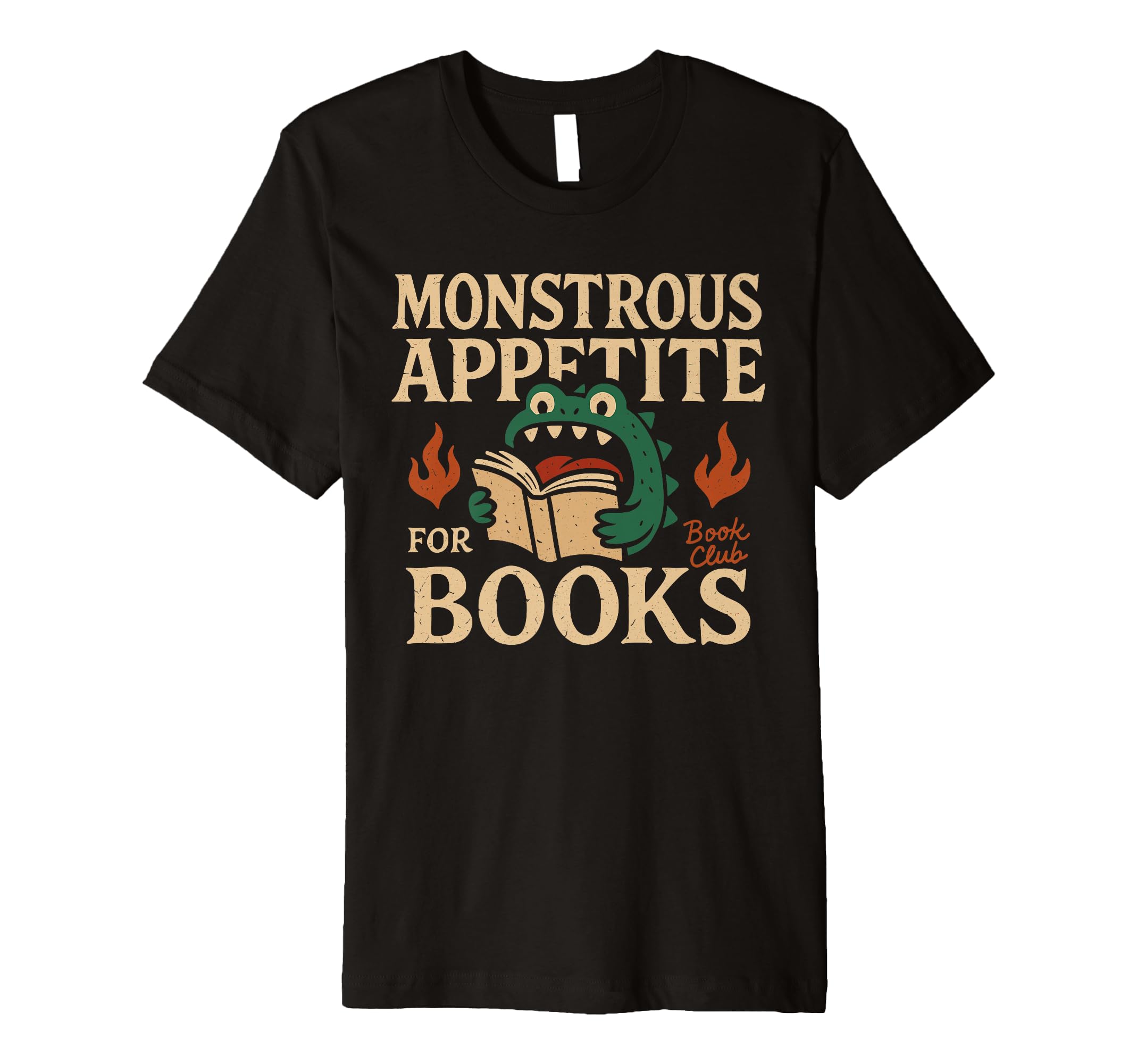 Book Dragon Reading Monster Funny T-Shirt - Minimalist Print Unisex - T-Shirt, Sweatshirt, Hoodie