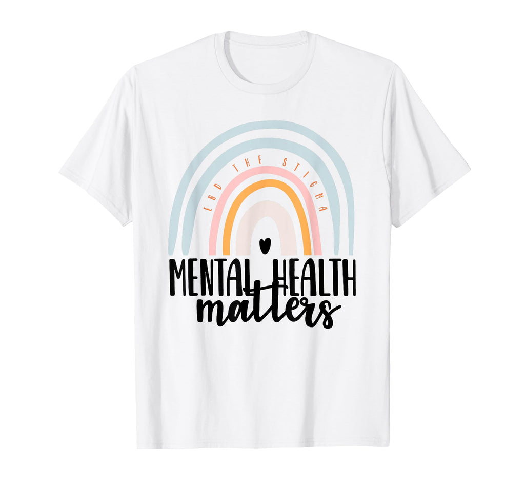 Mental Health Matters End Stigma T-Shirt - Custom Art Print for Adults - T-Shirt, Sweatshirt, Hoodie