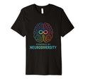 Powered Neurodiversity Brain Autism T-Shirt - Novelty Apparel Men Women - T-Shirt, Sweatshirt, Hoodie