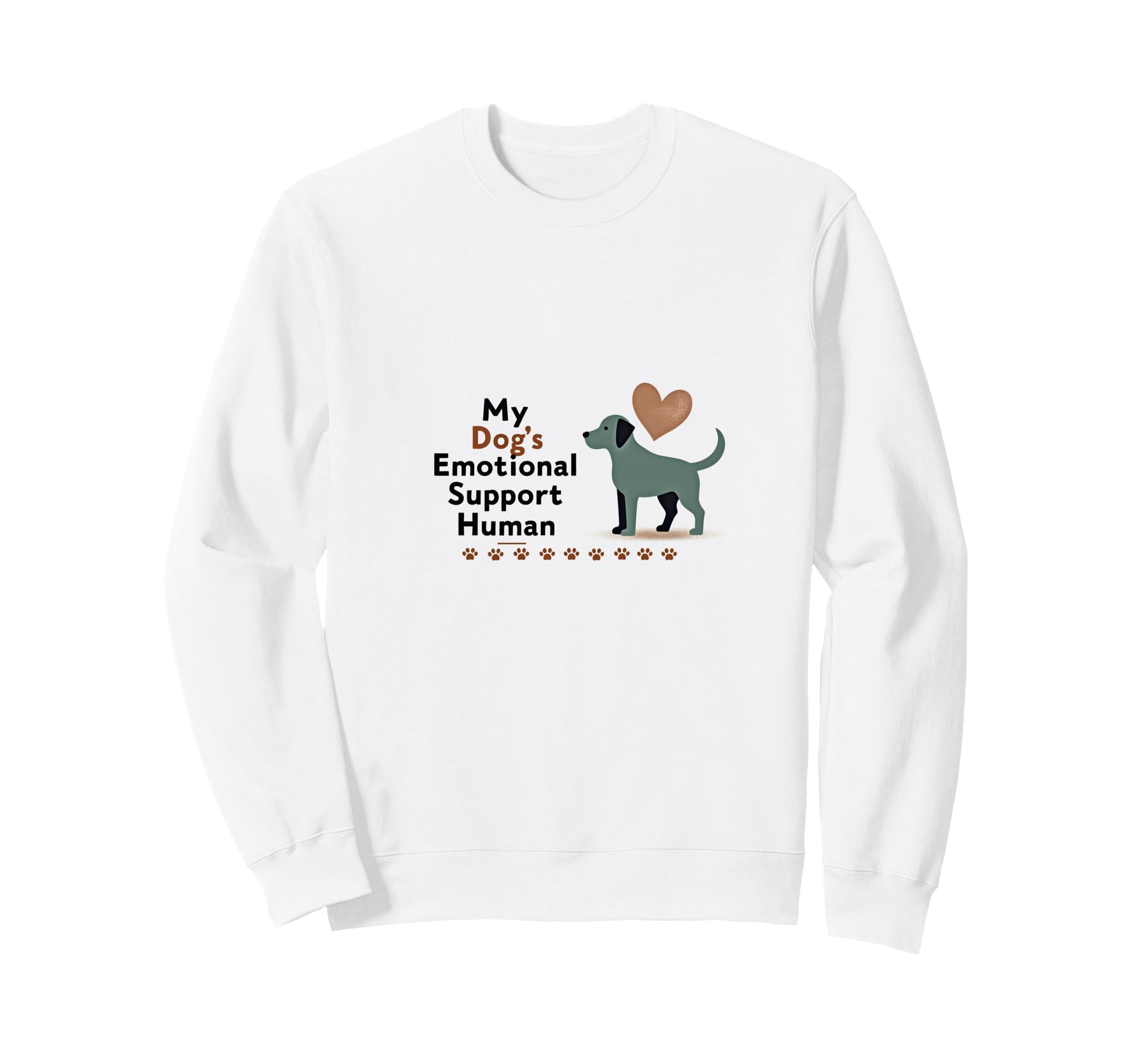 Dog Mom My Dogs Emotional Support Sweatshirt - Minimalist Print for Adults - T-Shirt, Sweatshirt, Hoodie