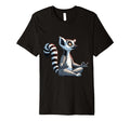 Meditation Lemur Yoga Pose T-Shirt - Fun Novelty Design for Adults - T-Shirt, Sweatshirt, Hoodie