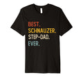 Funny Dad Best Schnauzer Step Dad Ever T-Shirt - Trendy Graphic for Adults - T-Shirt, Sweatshirt, Hoodie
