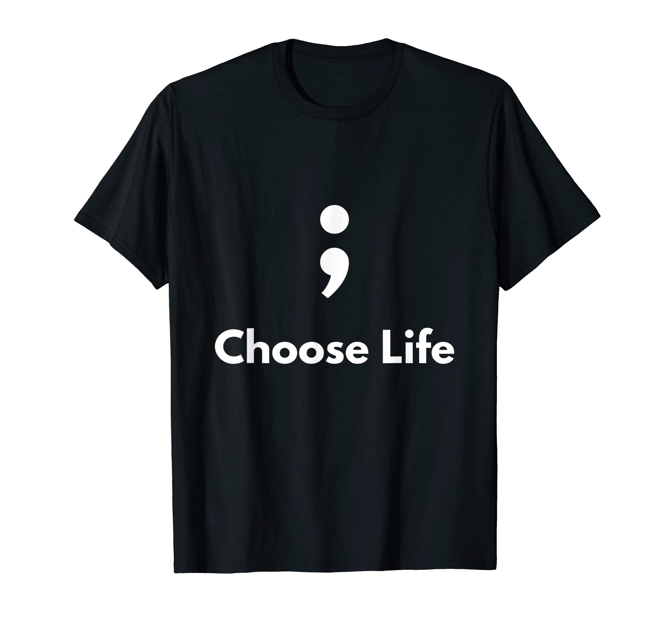 Its Okay Not To Be Okay Semicolon T-Shirt - Fun Novelty Design Unisex - T-Shirt, Sweatshirt, Hoodie