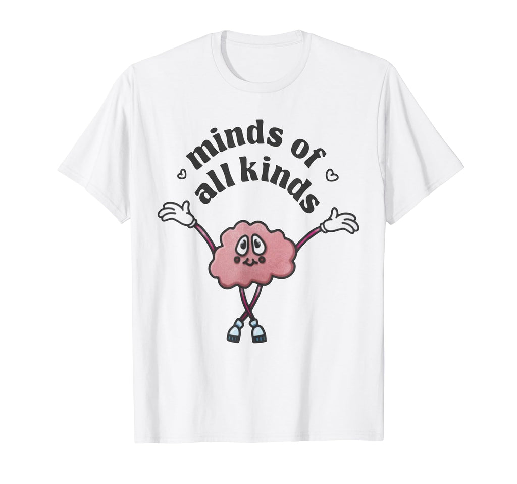 Minds All Kinds 70S Dancing Mental Health T-Shirt - Minimalist Print Unisex - T-Shirt, Sweatshirt, Hoodie