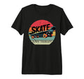 Sunset Skate Is My Therapy Tri Blend T-Shirt - Trendy Graphic for Adults - T-Shirt, Sweatshirt, Hoodie