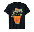 Funny Cat And Plant Plant Lover T-Shirt - Minimalist Print for Adults - T-Shirt, Sweatshirt, Hoodie