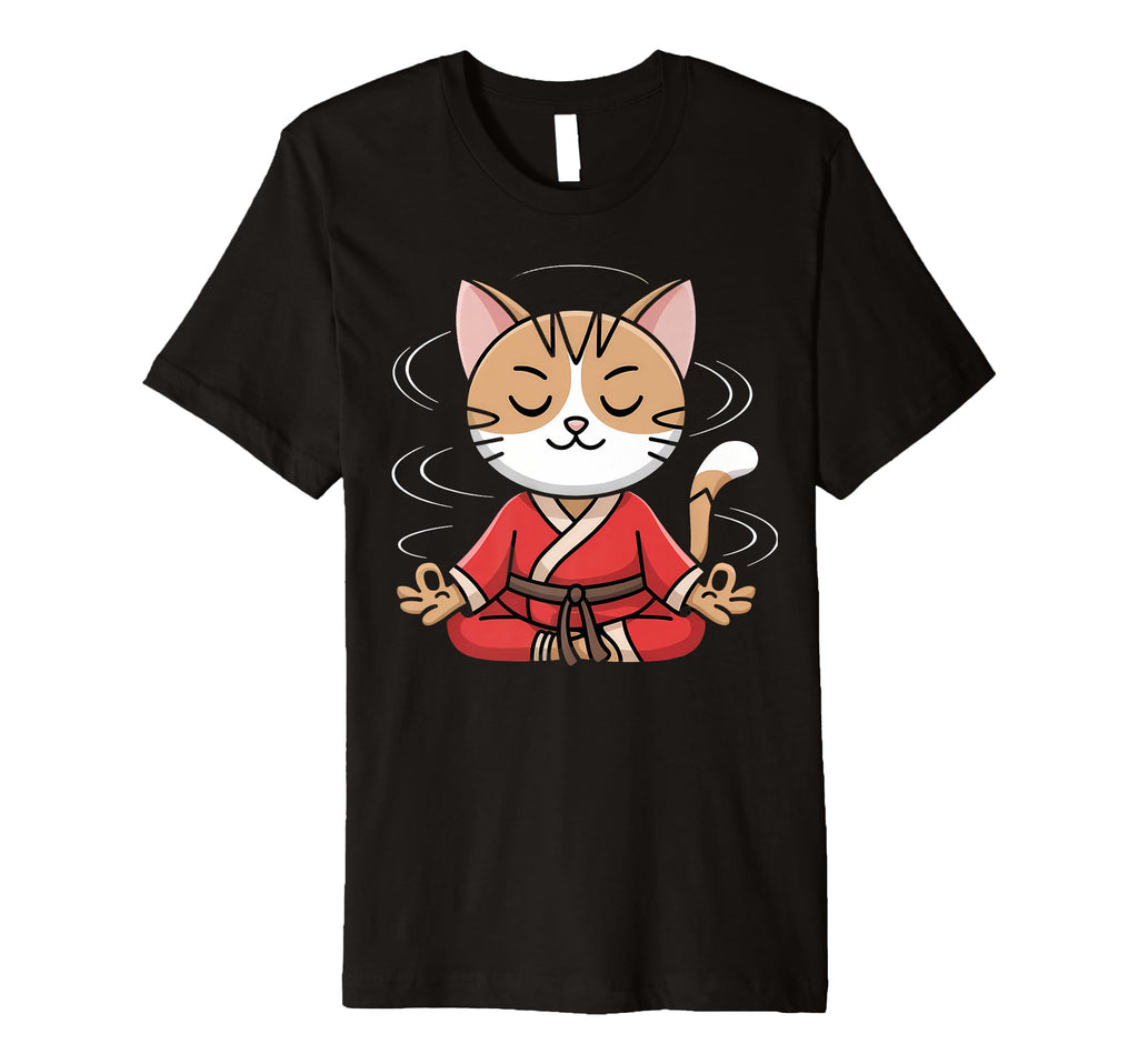 Zen Cat Meditation Kawaii Calm T-Shirt - Streetwear Style Unisex - T-Shirt, Sweatshirt, Hoodie